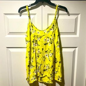 Forever 21 Floral Spaghetti Strap Top - Size Large